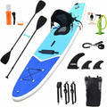 Inflatable Paddle Board 10FT Stand Up Paddleboard with Kayak Seat Non-Slip Deck S341600