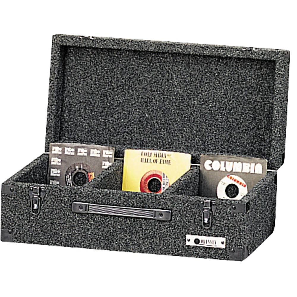 3-Row Carpeted Storage DJ Case for 45 RPM Vinyl Records L391342