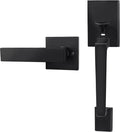 Black Front Door Handleset with Door Lever, Oil Bronze Pack of 2 P6886