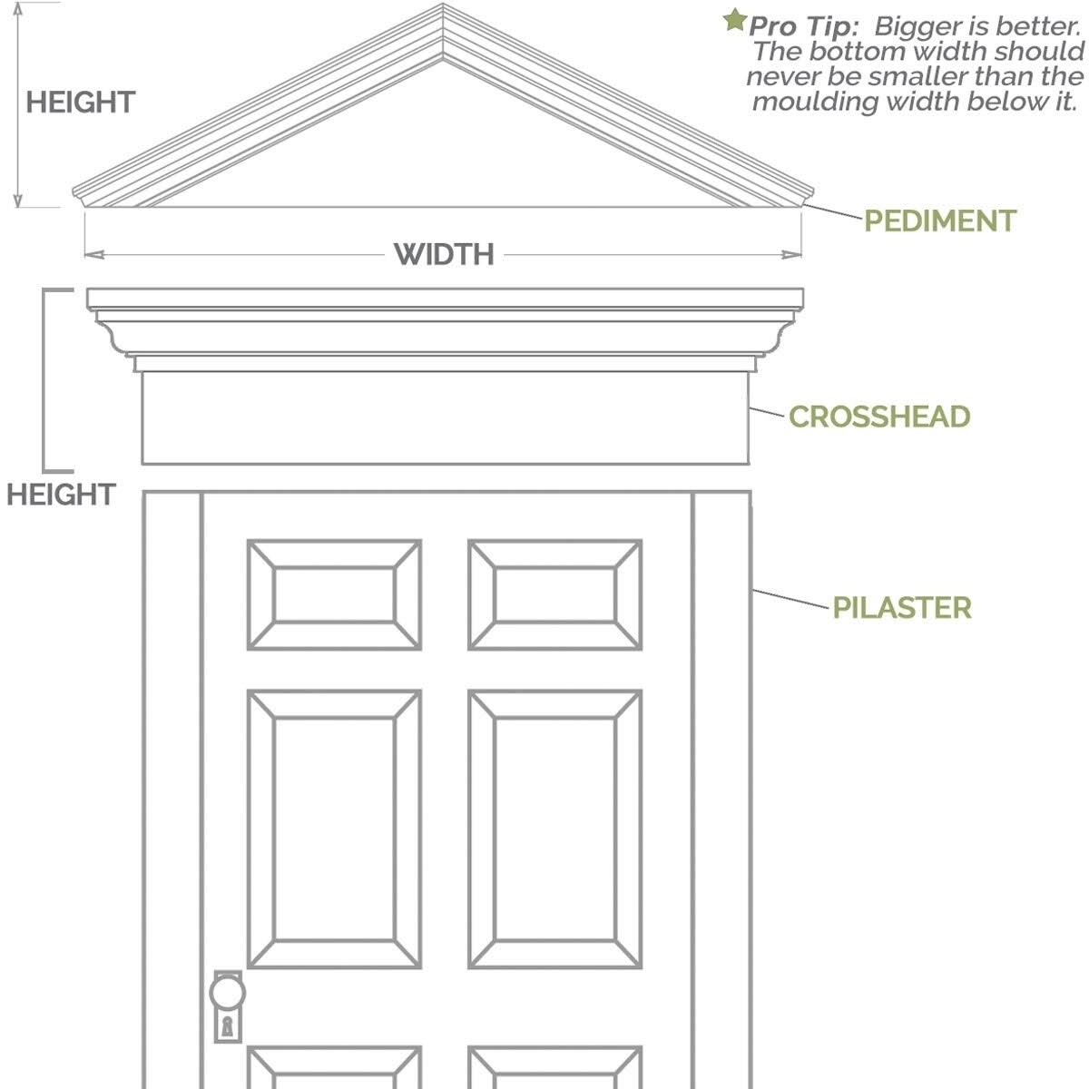 Plain PVC Pilaster with Capital and Base (Pair) H795
