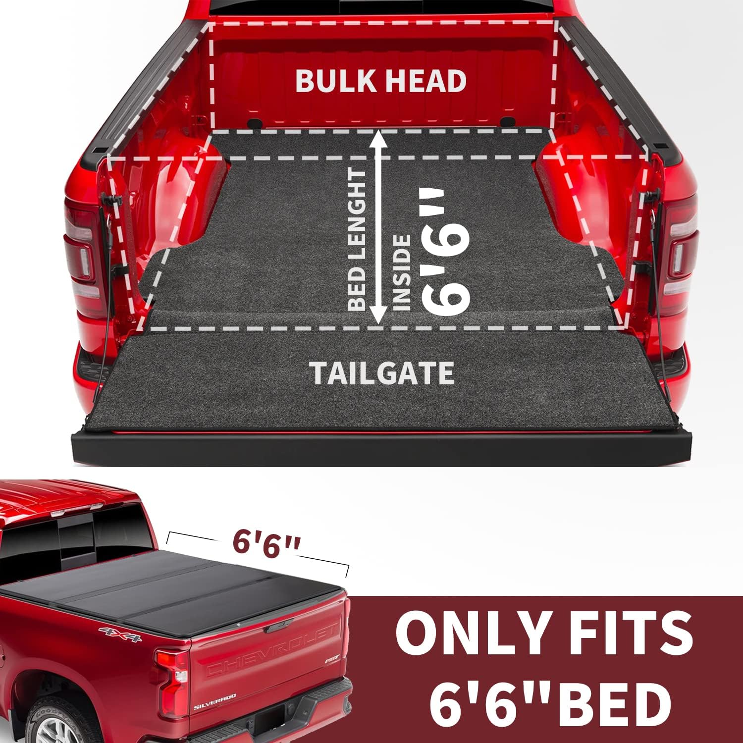 Hard Tri-Fold Truck Bed Tonneau Cover A676411