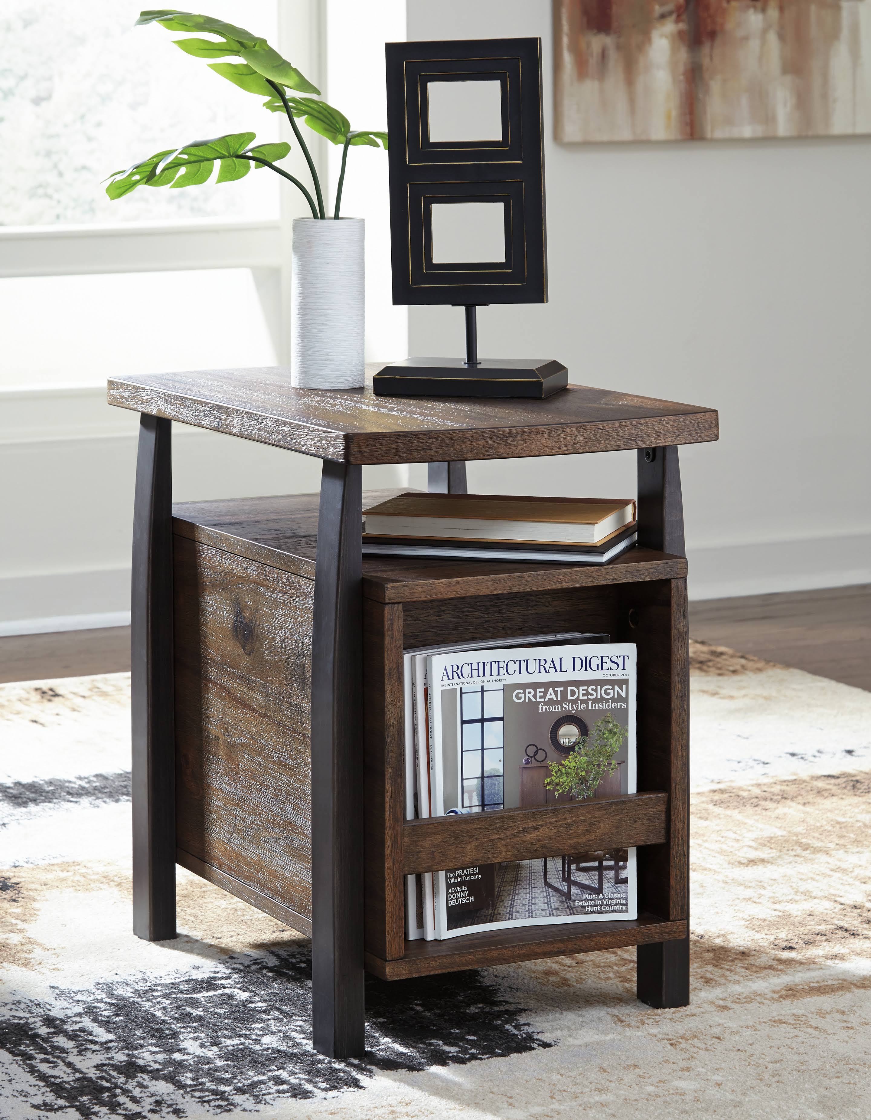 Brown Chair Side End Table N8827