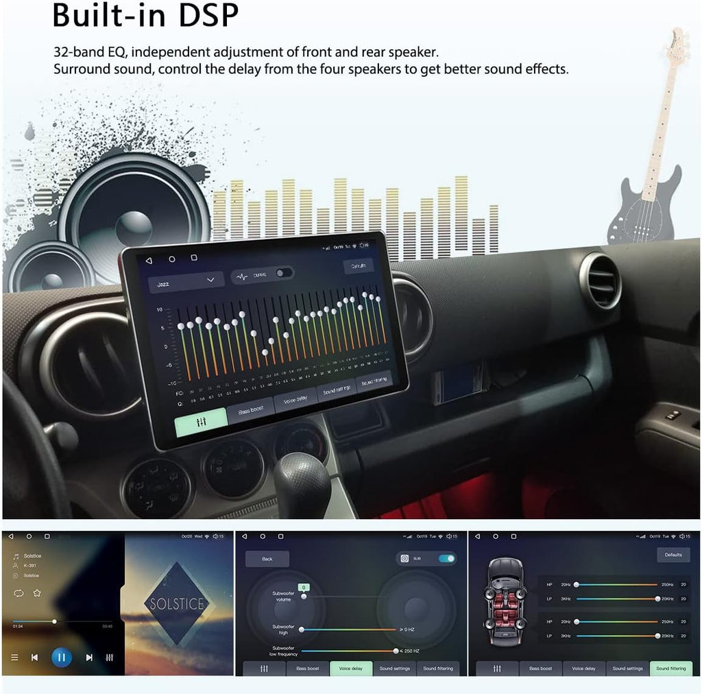 8 Inch Single Din Android Car Stereo with CarPlay and Android Auto Q8394