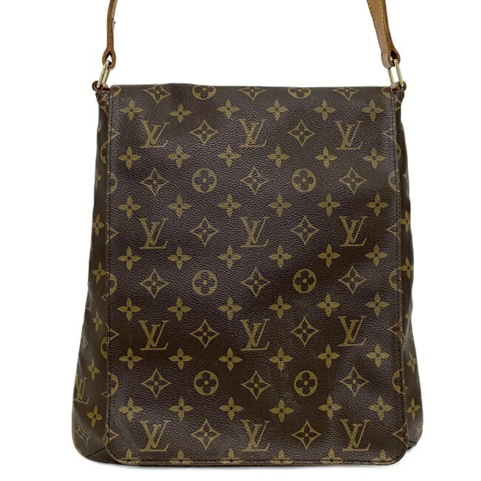 Brown Monogram Shoulder Bag A582