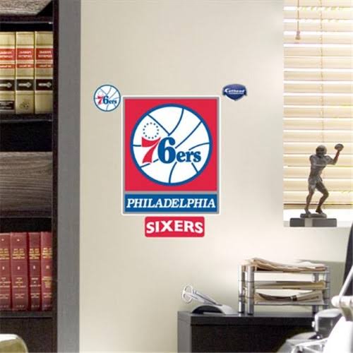 Philadelphia 76ers Logo Wall Graphic 12 x 16 in. (Pack of 6) H570