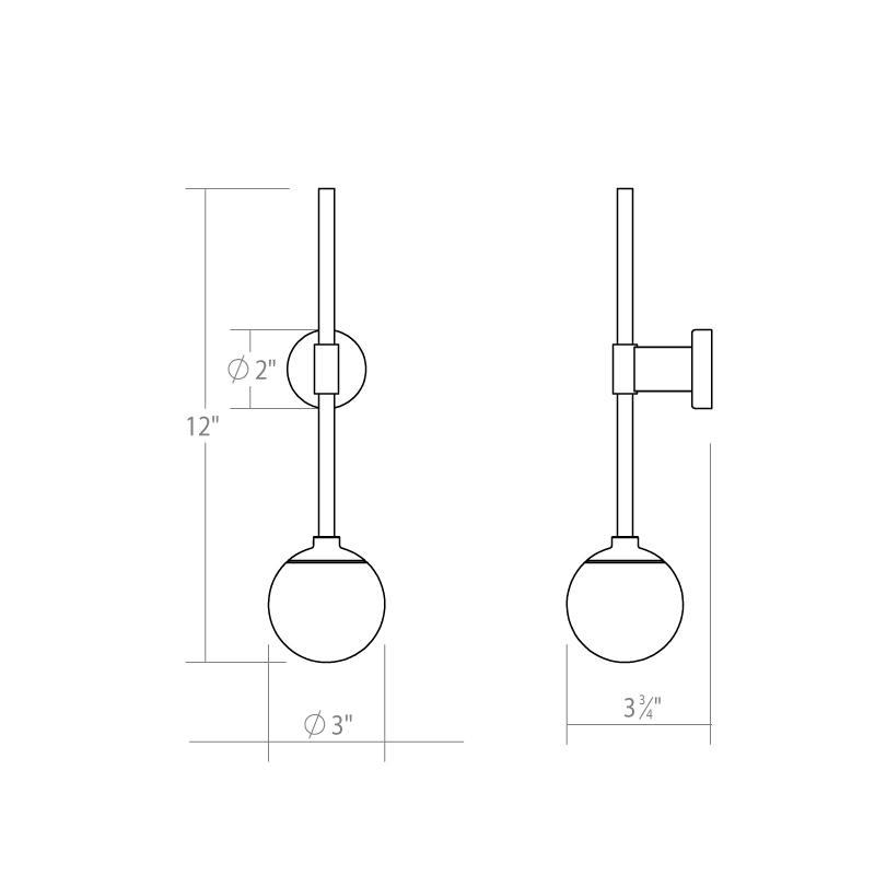 Satin Nickel LED Sconce P456859