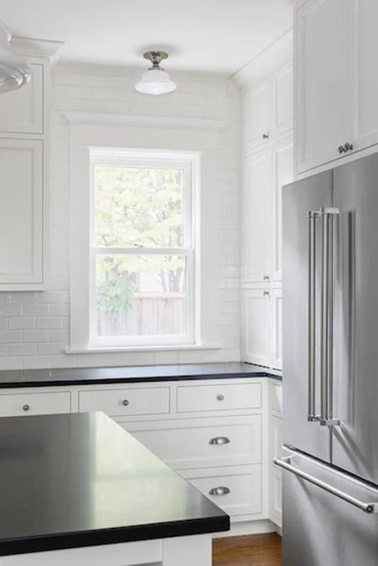 Satin Nickel Semi Flush Light I855