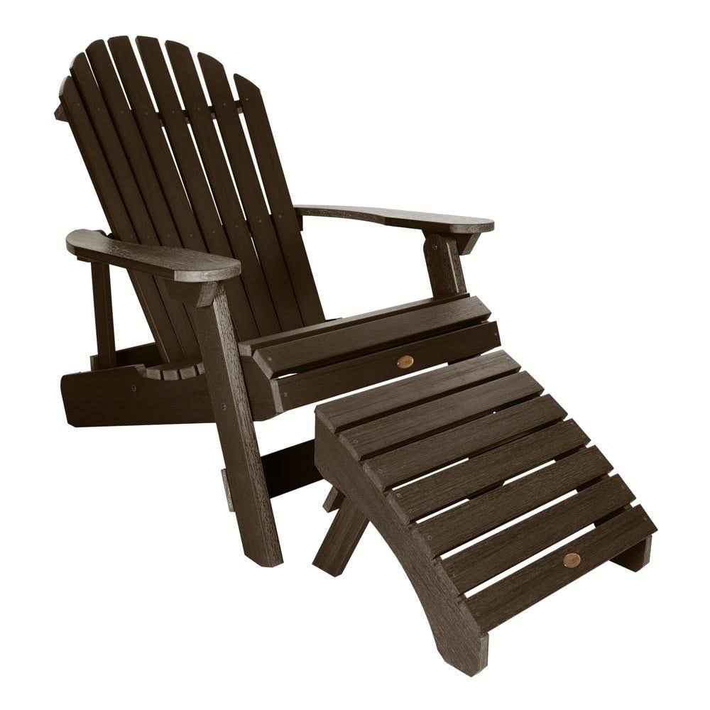 Coastal Teak Folding Recliner Chair with Ottoman G194