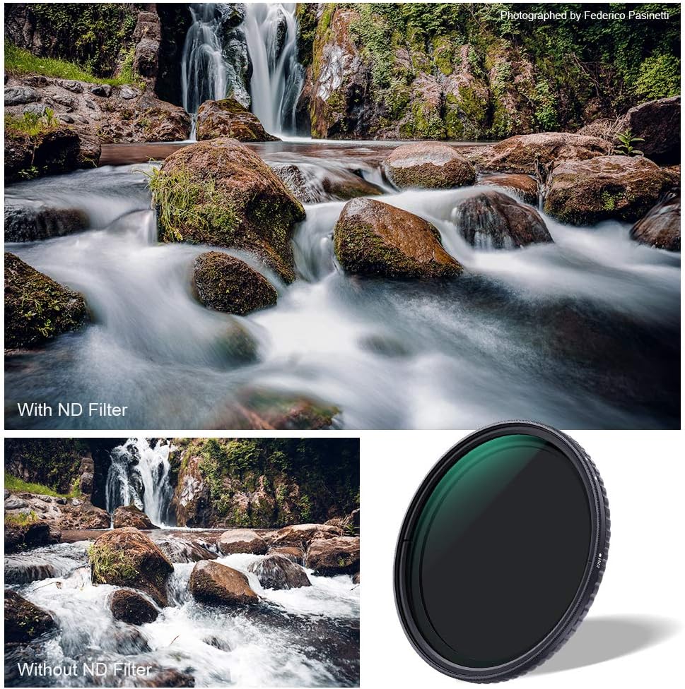 72mm Fader ND Filter Neutral Density Variable Filter ND2 to ND32 Pack of 2 Q82485