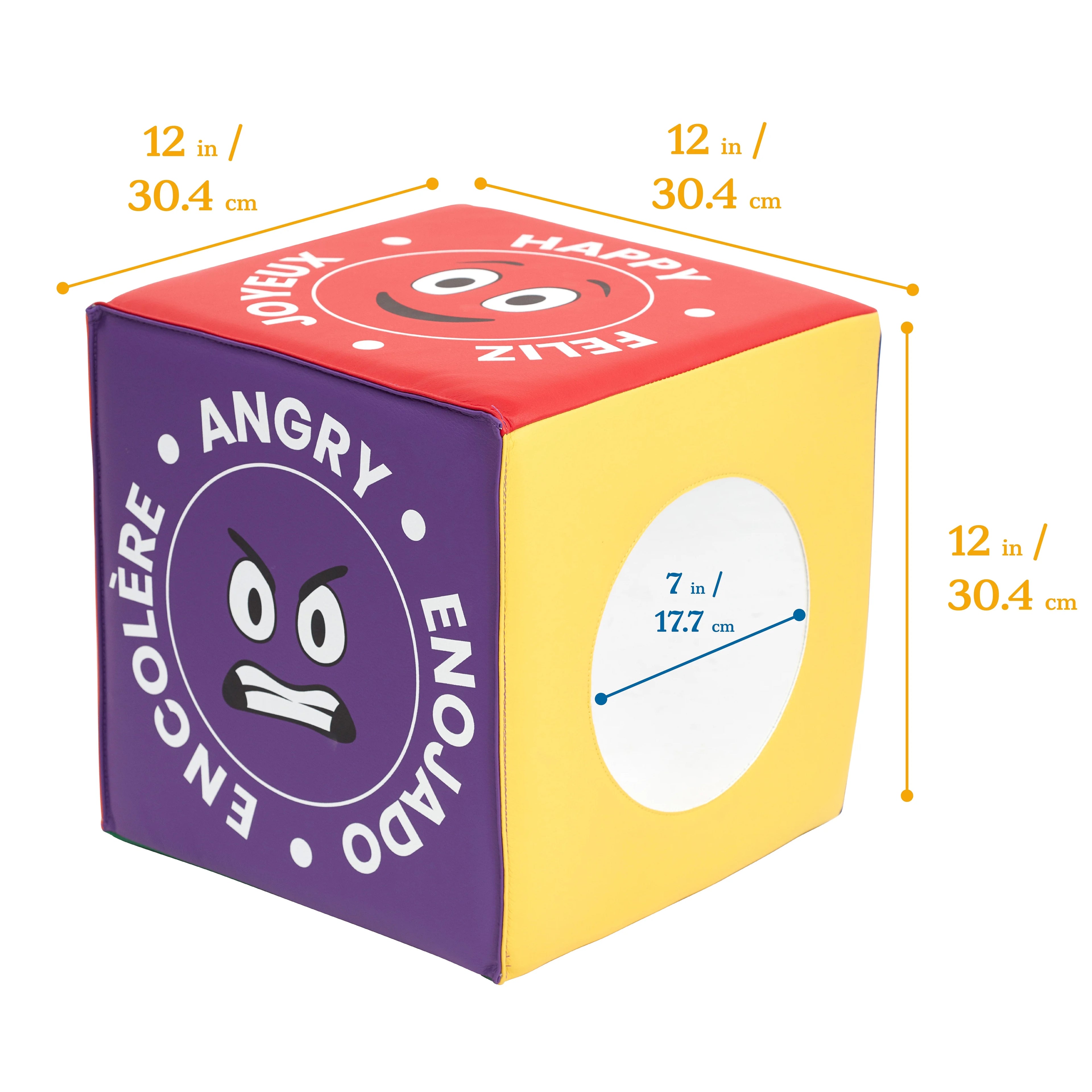 SoftZone Emotion Cube with Mirror Sensory Toy F4110