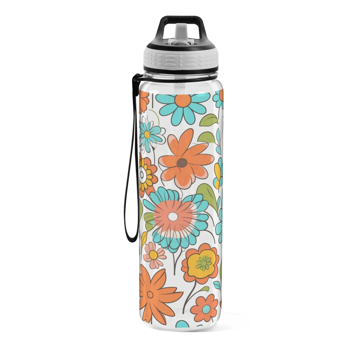 Clear 32oz Tritan Water Bottle with Straw X92412