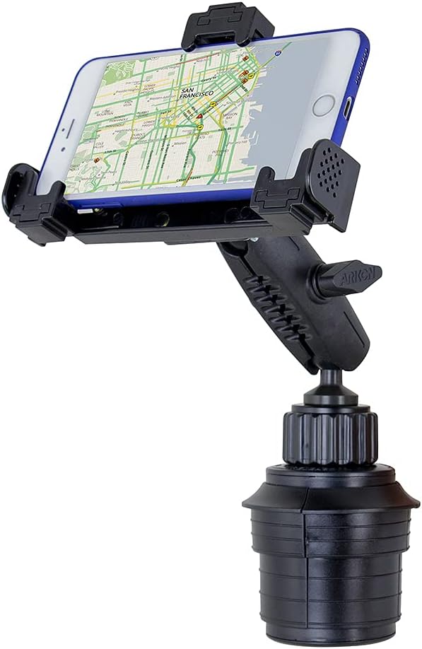 Black Cup Holder Phone Mount U9360
