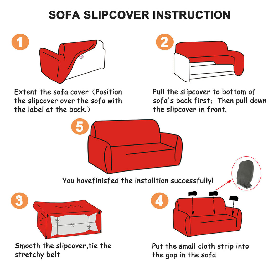 Stretch Thick Sofa Cover, Machine Washable 69"-86" S177760