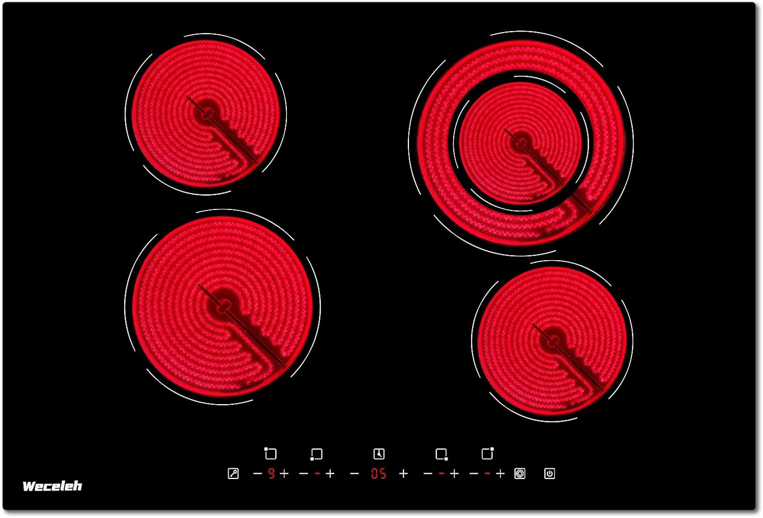 12 Inch 2 Burners Electric Cooktop E610004