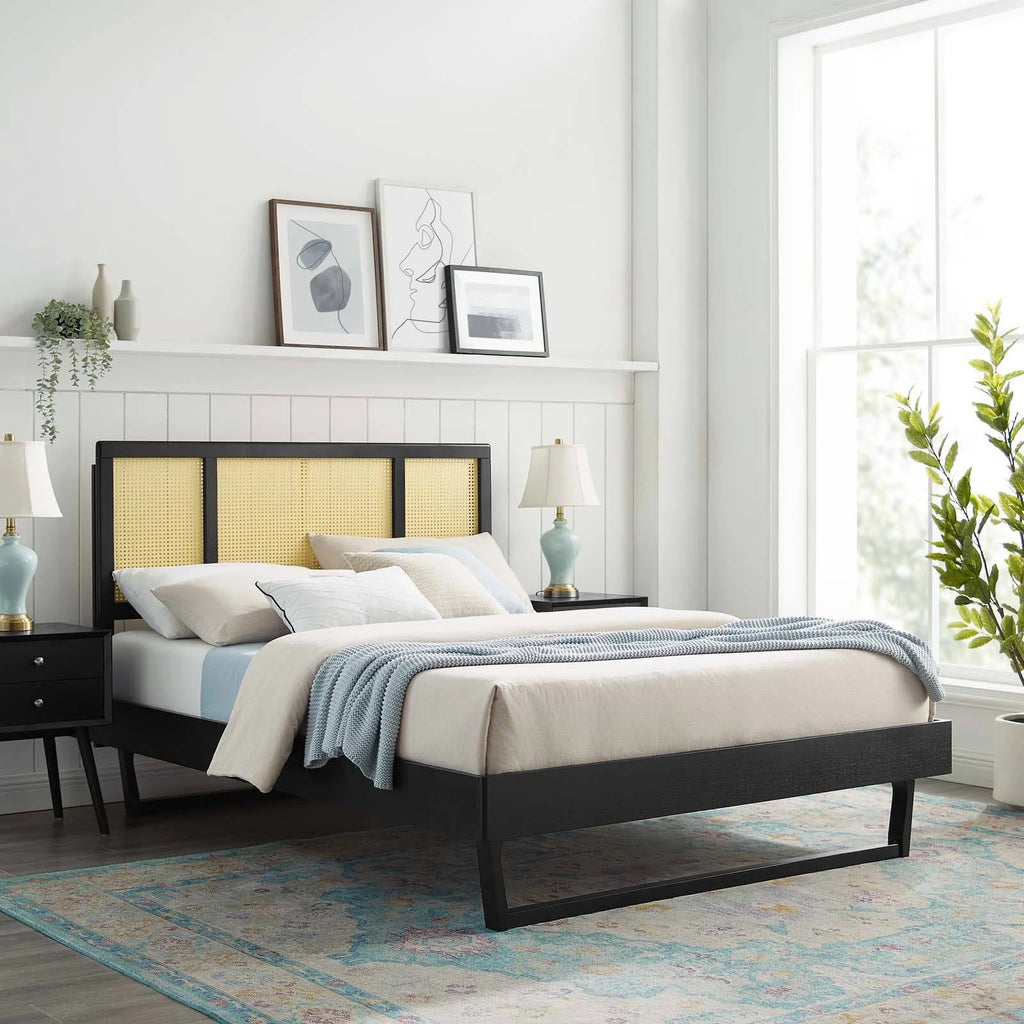 Black Queen Platform Bed N6830