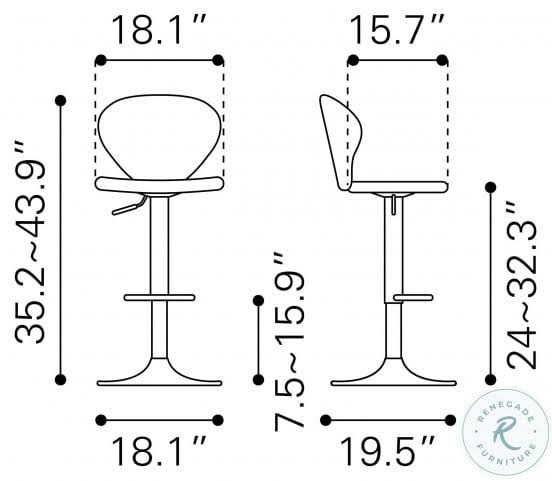 Gray Bar Chair S655084
