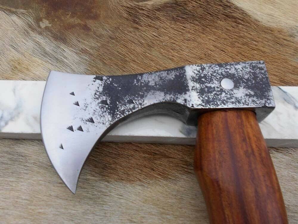 Carbon Steel Voyager Axe with Rose Wood Scale Q20547