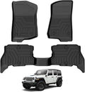 All-Weather TPE Floor Mat Liners Front & Rear Row Full Set Q226958
