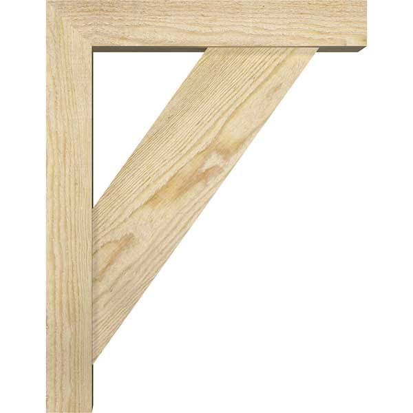 Traditional Block Rough Sawn Bracket with Offset Brace, Douglas Fir V583902