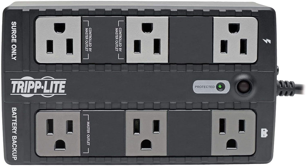 350VA UPS Battery Backup Surge Protector 6-Outlet Uninterruptible Power Supply A323