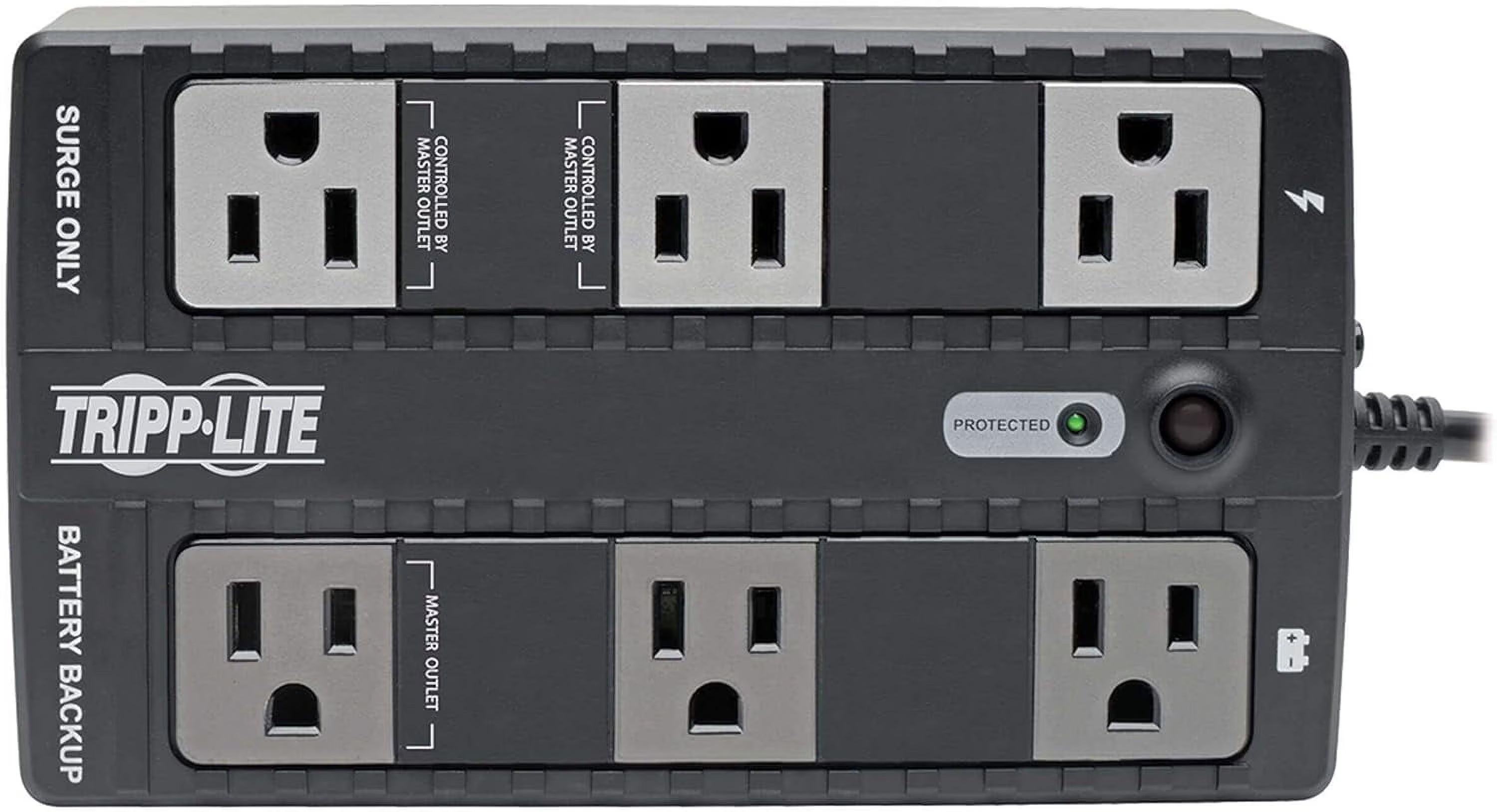 350VA UPS Battery Backup Surge Protector 6-Outlet Uninterruptible Power Supply A323