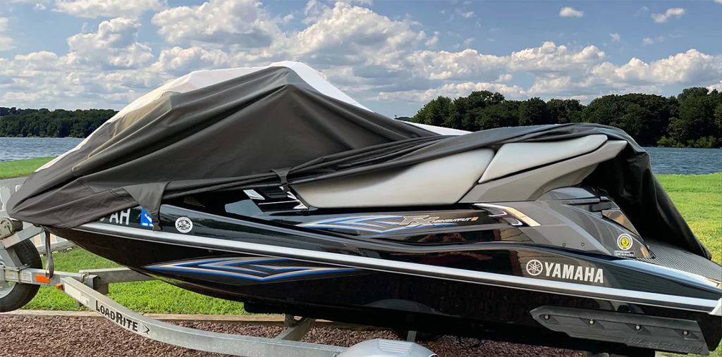 Black/Grey Jet Ski Watercraft Cover D808