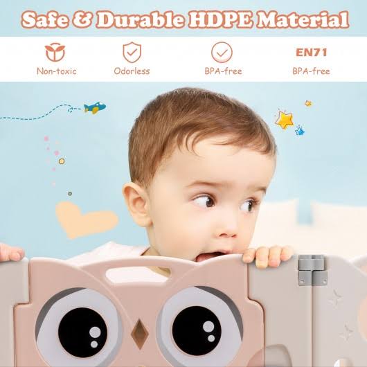 Pink Baby Activity Center Play Yard with Lock Door F12650