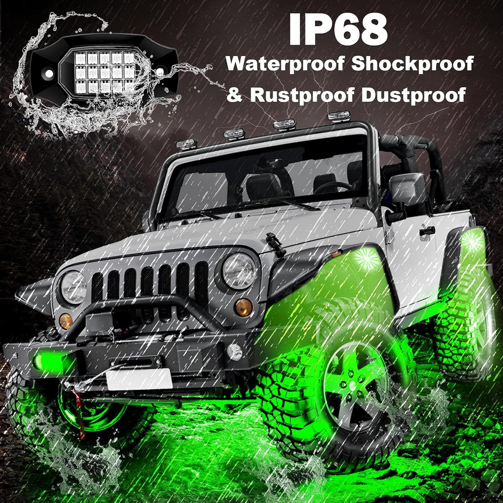 8 Pods Waterproof RGBW LED Car Underglow Light Kit D847