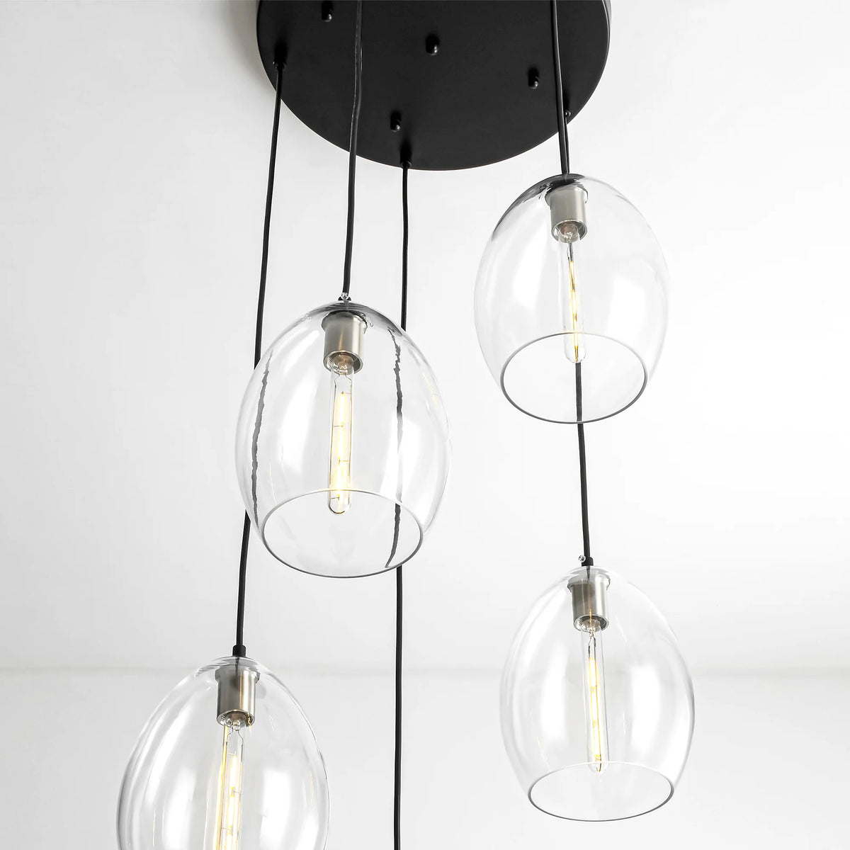 5-Light Glass Shade Pendant N240