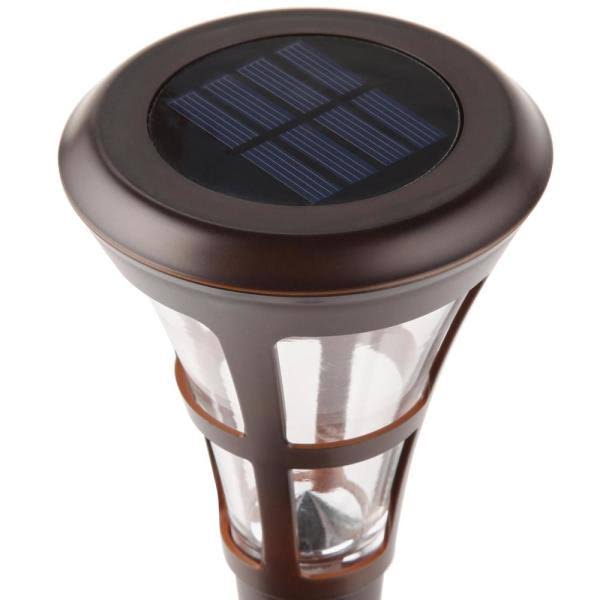 Solar Bronze Outdoor LED Landscape Path Light 6-Pack D932