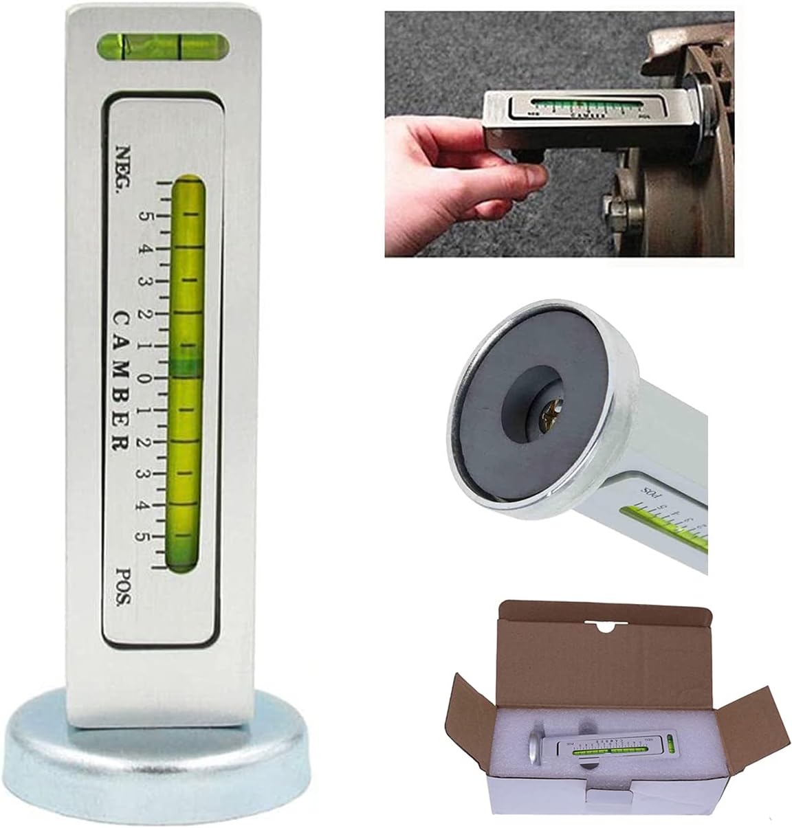 Pack of 2 Adjustable Magnetic Wheel Alignment Gauge Tool H8901