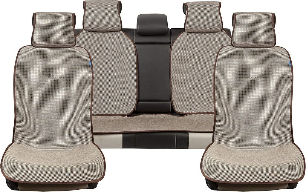 Brown and Tan Car Seat Covers Full Set A375892
