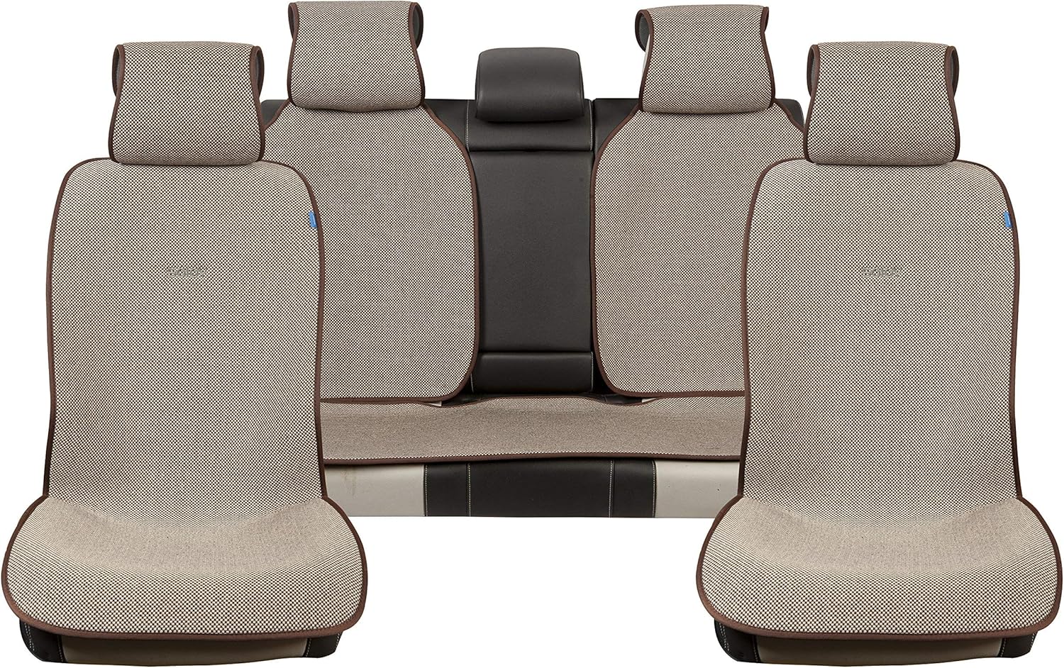 Brown and Tan Car Seat Covers Full Set A375892