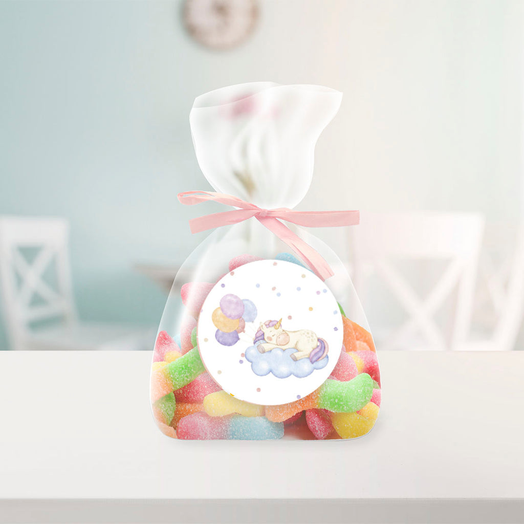 240-Pk Unicorn Chocolate Drop Label Stickers P283869
