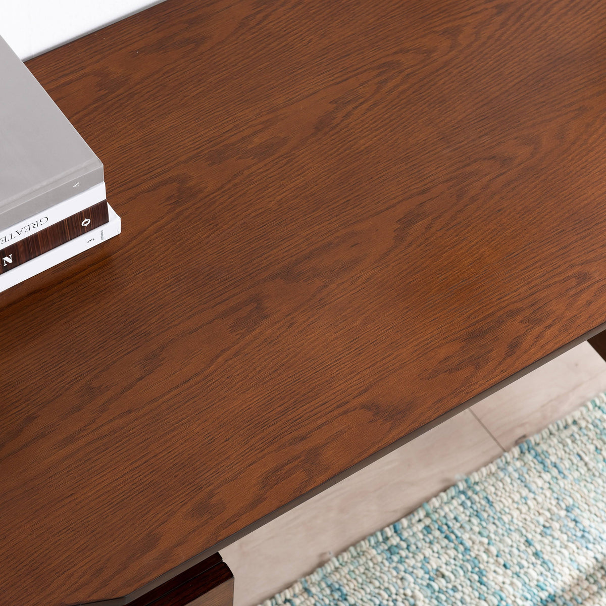 White Writing Desk with Storage K747