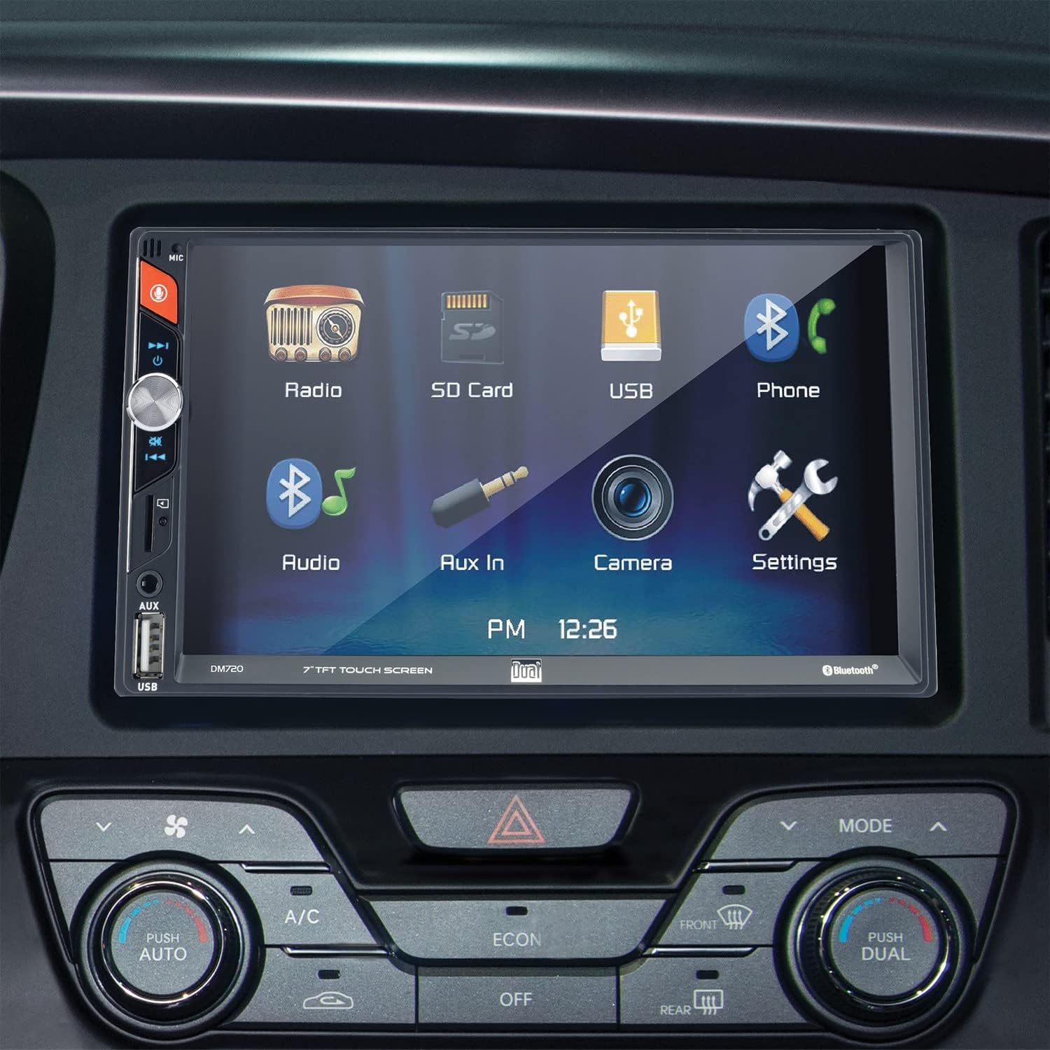 7-Inch Double-DIN Mechless Receiver with Bluetooth Pack of 2 C871597
