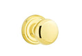 Polished Brass Passage Set with Rosette Z732858