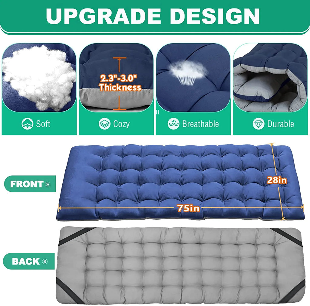 Folding Camping Cot with Mattress and Carry Bag A19949