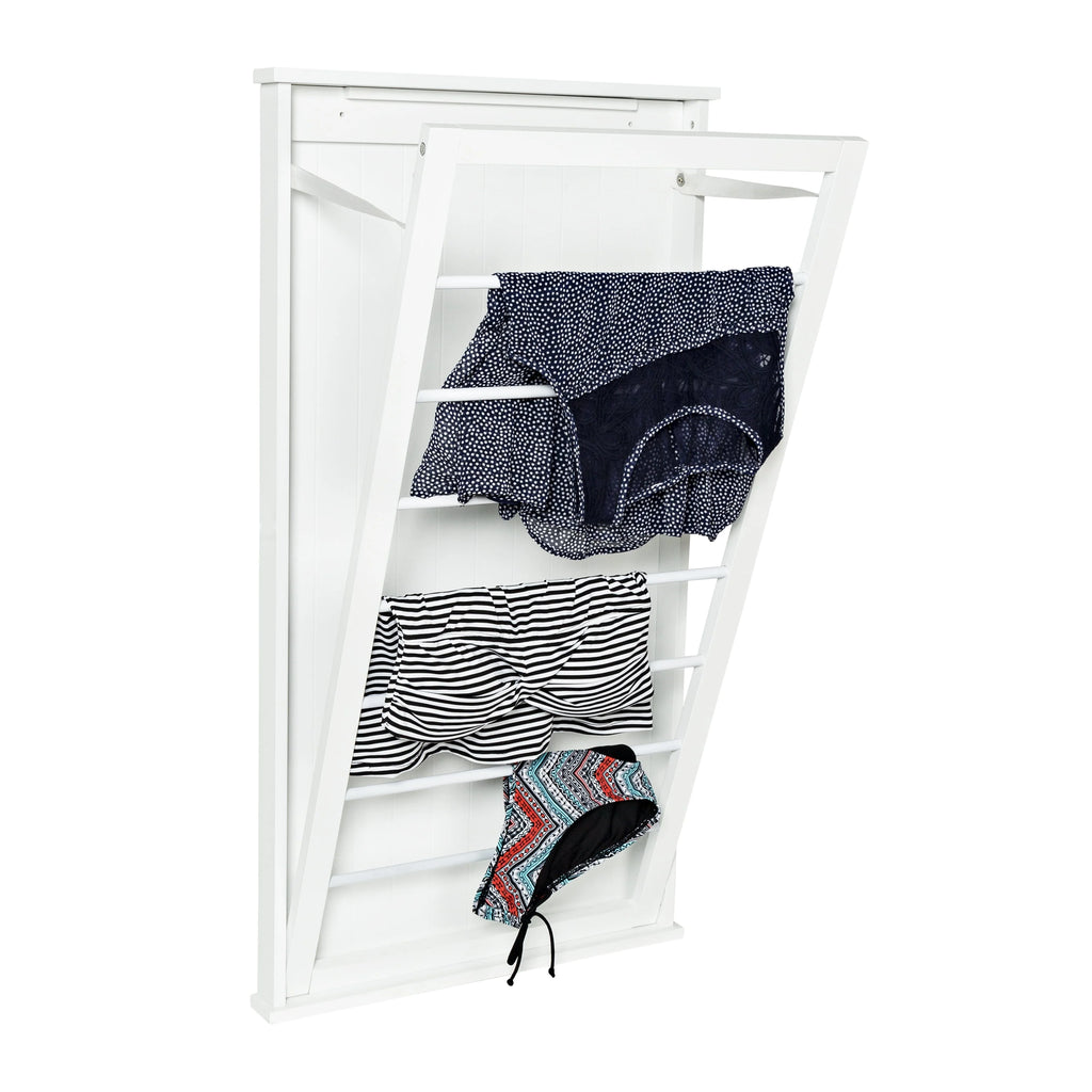 White Large Over-the-Door Wall Mount Clothes Drying Rack P73804