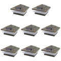 Vintage Bronze Outdoor 4 x 4 Solar 5-LED Post Deck Cap Square Fence Light H359