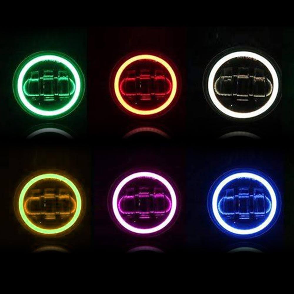 RGB Halo Headlights and Fog Lights Combo for Jeep Wrangler JK M271