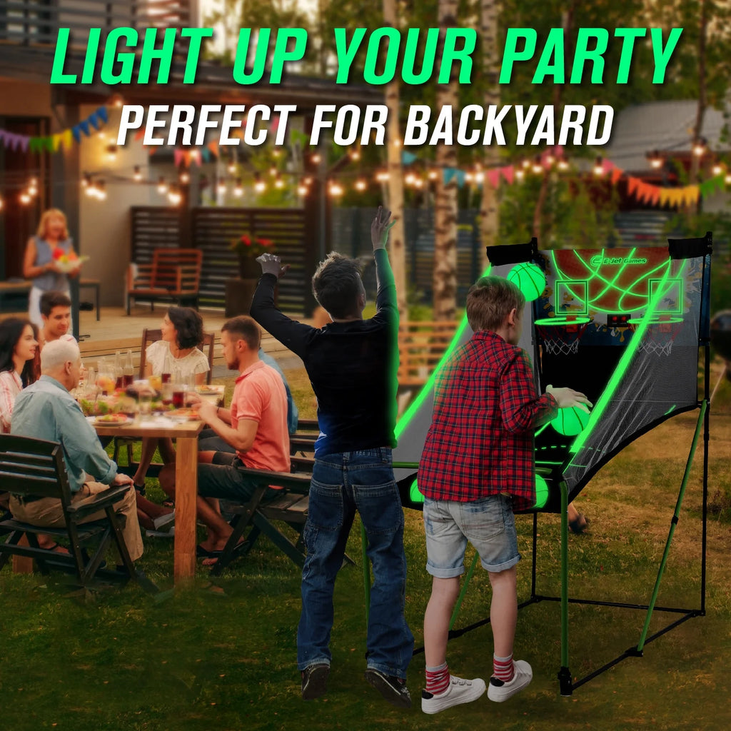 Glow in The Dark Basketball Arcade Game E93536