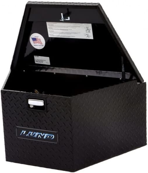 Black Aluminum Trailer Tongue Storage Box X330518