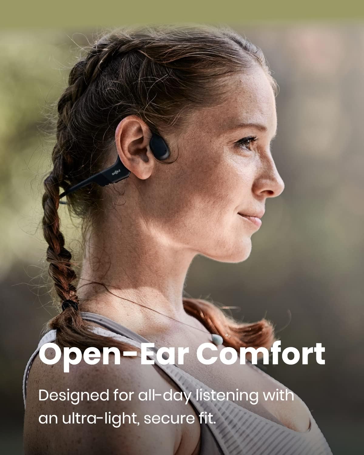 Bone Conduction Open-Ear Bluetooth Sport Headphones with Headband A5002