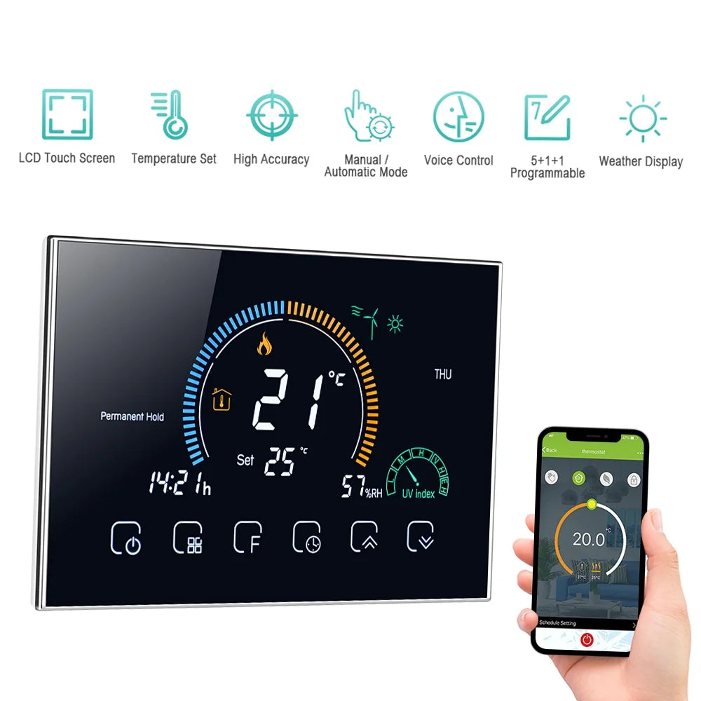 Smart Programmable Thermoregulator with LCD Humidity Display C51937