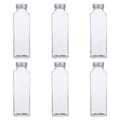 6 Pcs Glass Storage Bottles with Lid Y480775