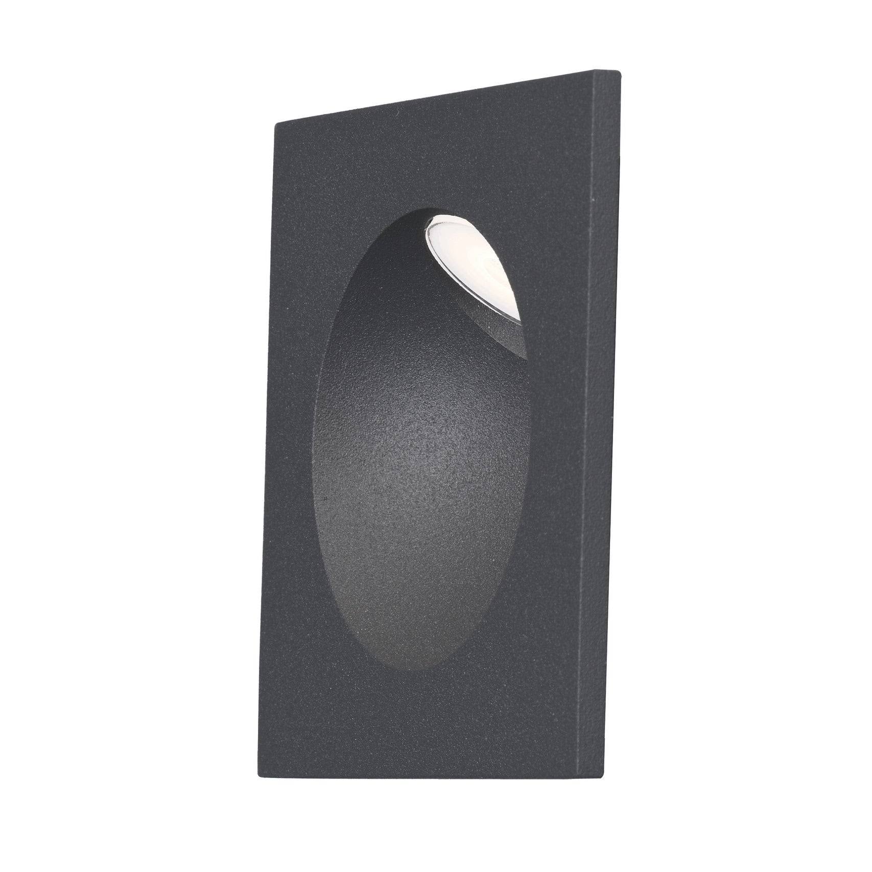 Satin Aluminum LED Step Light A334