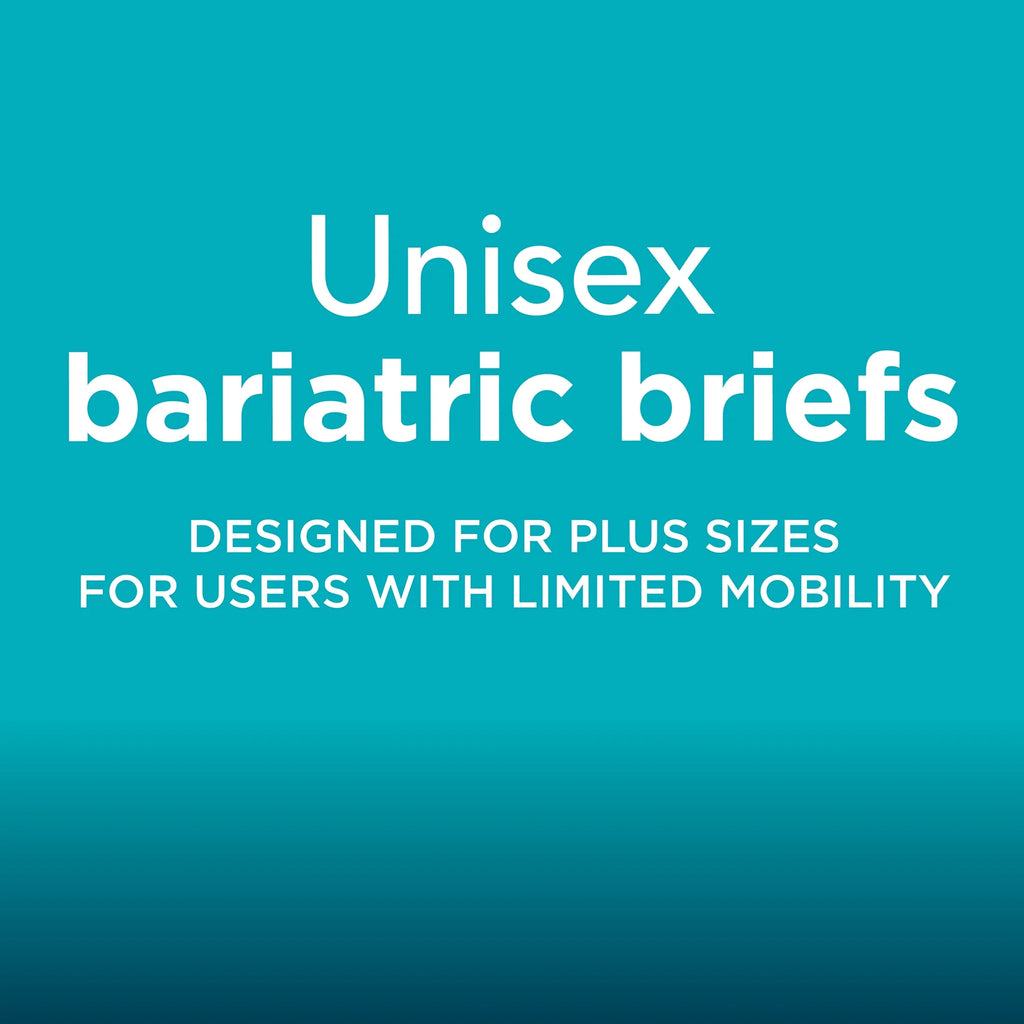 Bariatric Incontinence Briefs with Tabs, 40 Count U14092