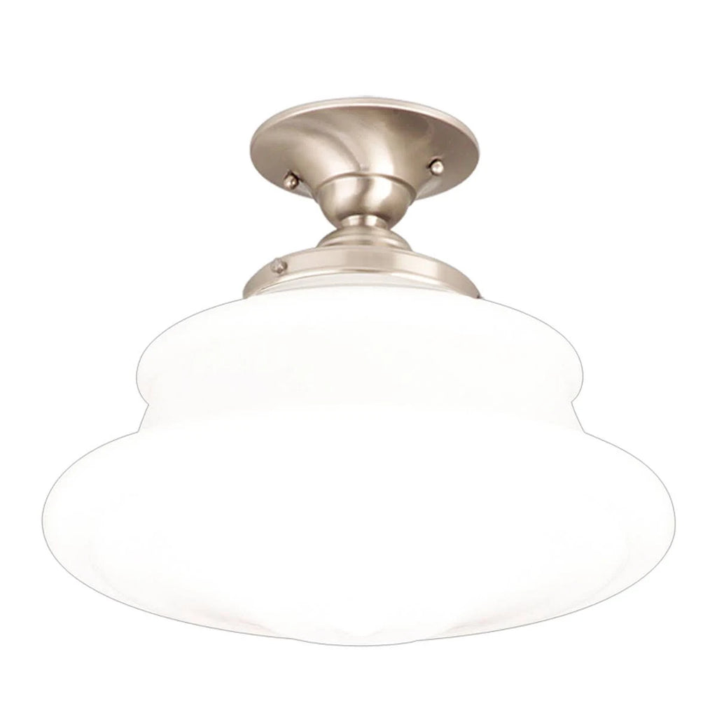Satin Nickel Semi Flush Light I855