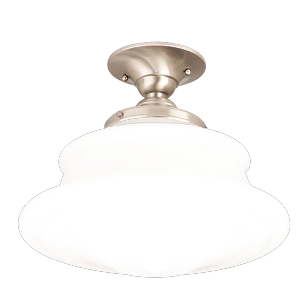 Satin Nickel Semi Flush Light I855
